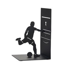 Balvi Knygų palaikykla "Goal Kick" - Juodojo metalo, 18cm x 10.5cm x 12cm kaina ir informacija | Išskirtiniai maisto gaminimo prietaisai | pigu.lt