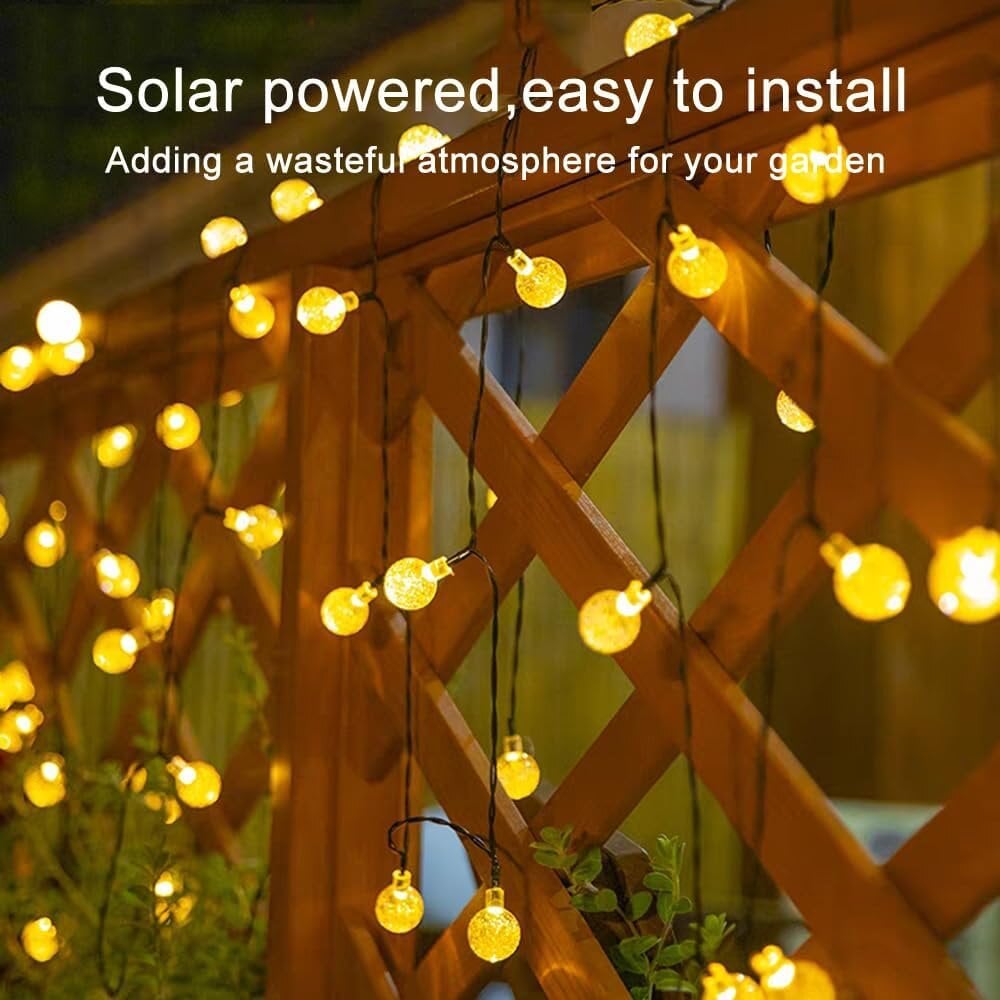 Girlianda su saulės baterijom, 66 LED, 12 m kaina ir informacija | Girliandos | pigu.lt