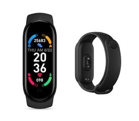 Išmanioji apyrankė m6, skirta sportui kaina ir informacija | Išmaniosios apyrankės (fitness tracker) | pigu.lt