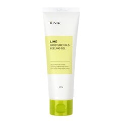 iUNIK Lime Moisture Mild Peeling Gel 120 ml - entsymaattinen kuorinta kasvoille. kaina ir informacija | Veido prausikliai, valikliai | pigu.lt