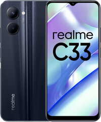 Realme C33 128GB Black цена и информация | Мобильные телефоны | pigu.lt