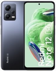 Xiaomi Redmi Note 12 5G 4/128GB Onyx Gray MZB0CY5EU kaina ir informacija | Mobilieji telefonai | pigu.lt