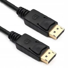 Ekrano prievadas DP DisplayPort kabelis 1 m kaina ir informacija | Kabeliai ir laidai | pigu.lt