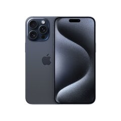 Apple iPhone 15 Pro Max 17 cm (6.7") Dviguba SIM jungtis iOS 17 5G C tipo USB 256 GB Titanas, Mėlyna цена и информация | Мобильные телефоны | pigu.lt