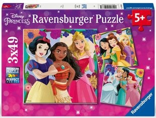 galvosūkis ravensburger 3x49 vnt disney princesės kaina ir informacija | Dėlionės (puzzle) | pigu.lt