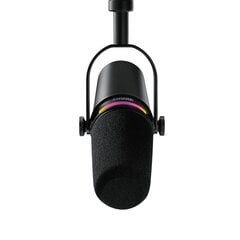 Shure MV7+-K-BNDL - mikrofonas su XLR/USB-C jungtimi, juodas + stalinis stovas GATOR kaina ir informacija | Mikrofonai | pigu.lt