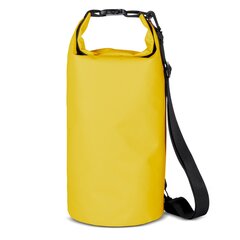 PVC turistinė vandeniui atspari kuprinė 10l., 20 cm. x 49 cm., geltona kaina ir informacija | Kitas turistinis inventorius | pigu.lt