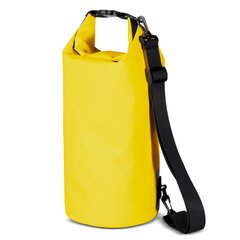 PVC turistinė vandeniui atspari kuprinė 10l., 20 cm. x 49 cm., geltona kaina ir informacija | Kitas turistinis inventorius | pigu.lt