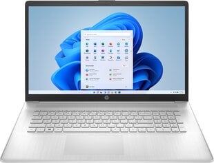 HP 17-CN2013CA „Intel® Core™ i5 i5-1235U“ nešiojamasis kompiuteris 43,9 cm (17,3") ‚Full HD‘ 12 GB DDR4-SDRAM 512 GB SSD ‚Wi-Fi 6‘ (802.11ax) “Windows 11 Home Silver kaina ir informacija | Nešiojami kompiuteriai | pigu.lt