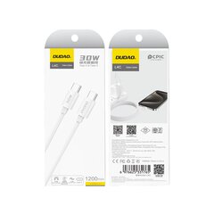 Dudao L4C USB-C | USB-C cable 30W 1.2m - white kaina ir informacija | Laidai telefonams | pigu.lt