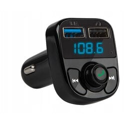 FM-модулятор-передатчик быстрый с зарядным устройством и функцией Bluetooth mp3 bt 3x usb rgb цена и информация | FM-модуляторы | pigu.lt