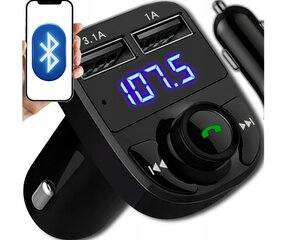 FM-модулятор-передатчик быстрый с зарядным устройством и функцией Bluetooth mp3 bt 3x usb rgb цена и информация | FM-модуляторы | pigu.lt