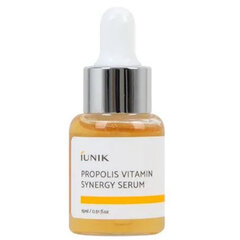 iUNIK - Propolis Vitamin Synergy Serum, 15ml - Atgaivinantis ir maitinantis veido serumas mini versija kaina ir informacija | Veido aliejai, serumai | pigu.lt