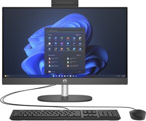 HP AIO 240 G10 i5-1335U 23,8"FHD 250nits AG 8GB DDR4 3200 SSD512 Intel Iris Xe W11Pro 3Y OnSite Black kaina ir informacija | Stacionarūs kompiuteriai | pigu.lt