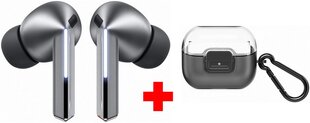 Samsung Galaxy Buds3 Pro Silver + Samsung Clip Case kaina ir informacija | Ausinės | pigu.lt