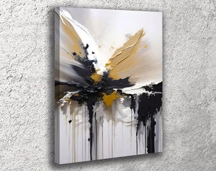 Paveikslas Ant Drobės spalvų abstrakcija aukso 50x70 cm цена и информация | Репродукции, картины | pigu.lt