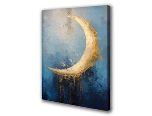 Paveikslas Ant Drobės Mėnulio abstraktus auksas 50x70 cm цена и информация | Репродукции, картины | pigu.lt