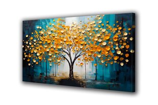 Paveikslas Ant Drobės aukso medžio tekstūra 140x90 cm цена и информация | Репродукции, картины | pigu.lt