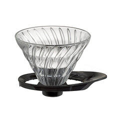 Hario V60 Black Glass Drip 02 цена и информация | Аксессуары для кофейных аппаратов | pigu.lt