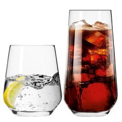 Krosno stiklinės 400 ml 6 vnt. + Krosno stiklinės 480 ml 6 vnt. kaina ir informacija | Taurės, puodeliai, ąsočiai | pigu.lt