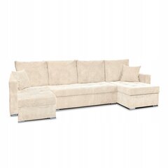 Bonito BIG sofa-lova su miegamąja funkcija Šeimos baldai velvetinė smėlio spalvos kaina ir informacija | Lovos | pigu.lt