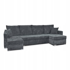 "Bonito BIG" sofa-lova su miegamąja funkcija Šeimos baldai velvetinė pilka kaina ir informacija | Lovos | pigu.lt