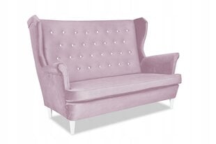 Diana Skandinaviška sofa-lova, neatlenkiama Šeima Mebl powder pink kaina ir informacija | Lovos | pigu.lt