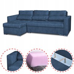 Varius sofa-lova su miegamąja funkcija Šeimos baldai kampinė sofa mėlyna цена и информация | Кровати | pigu.lt