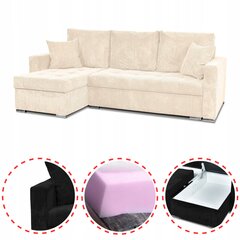 "Bonito" miegamoji sofa-lova su miegamąja funkcija "Family Furniture corduroy beige kaina ir informacija | Lovos | pigu.lt