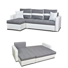 "Figo" sofa-lova su miegamąja funkcija Šeimos baldai balta ir pilka цена и информация | Кровати | pigu.lt