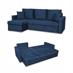 Bella sofa lova sofa lova Šeimos baldai tamsiai mėlynas veliūras цена и информация | Кровати | pigu.lt