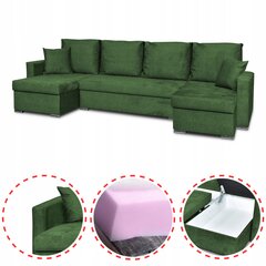 "Bella BIG" sofa-lova su miegojimo funkcija Šeimos baldai žalia цена и информация | Кровати | pigu.lt