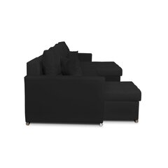 Figo BIG sofa-lova su miegamąja funkcija Šeimos baldai juoda цена и информация | Кровати | pigu.lt