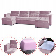 Varius BIG sofa lova f miegamieji konteineriai Šeimos baldai powder pink цена и информация | Кровати | pigu.lt