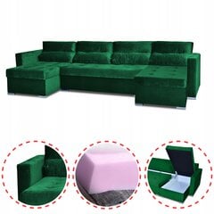 Varius BIG sofa lova f miegamieji konteineriai Šeimos baldai žali цена и информация | Кровати | pigu.lt