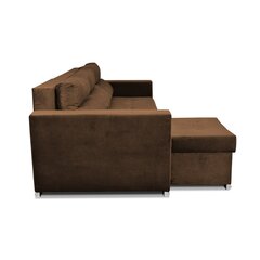 Kampinė sofa Varius BIG sulankstomos sofos-lovos konteineriai Šeimos baldai rudi цена и информация | Кровати | pigu.lt