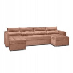 Kampinė sofa Varius BIG sulankstomos sofos-lovos konteineriai Šeimos baldai smėlio spalvos цена и информация | Кровати | pigu.lt