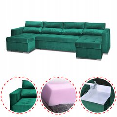 Varius BIG sofa lova f miegamieji konteineriai Šeimos baldai žalias velu цена и информация | Кровати | pigu.lt