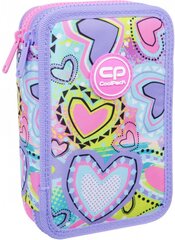 Penalas COOLPACK Pastel Hearts, dviejų skyrių, užpildytas kaina ir informacija | Penalai | pigu.lt