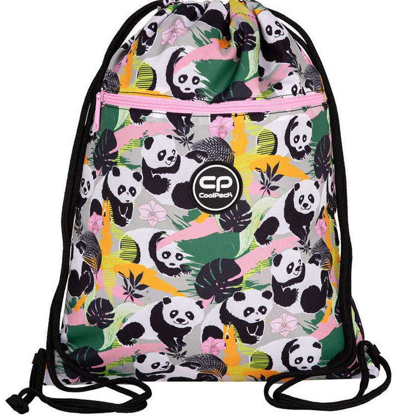 CoolPack batų maišelis Panda Gang, 42,5 x 32,5 cm kaina ir informacija | Kuprinės mokyklai, sportiniai maišeliai | pigu.lt