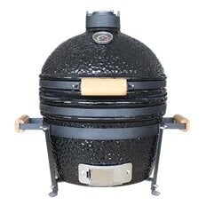 Kepsninė Kamado Euroliux E-16M BBQ, 45x48x49 cm, juoda kaina ir informacija | Kepsninės, griliai | pigu.lt