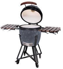 Kepsninė Kamado Euroliux E-18 BBQ, 121x65.5x108 cm, pilka kaina ir informacija | Kepsninės, griliai | pigu.lt