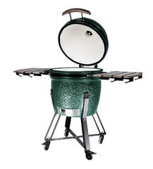 Гриль Kamado Euroliux E-18 BBQ, 121x65,5x108 см, зеленый цвет цена и информация | Грили | pigu.lt