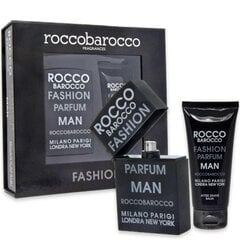 Kūno priežiūros rinkinys Roccobarocco Fashion Man EDT vyrams: tualetinis vanduo 75 ml + balzamas po skutimosi 100 ml kaina ir informacija | Kvepalai vyrams | pigu.lt