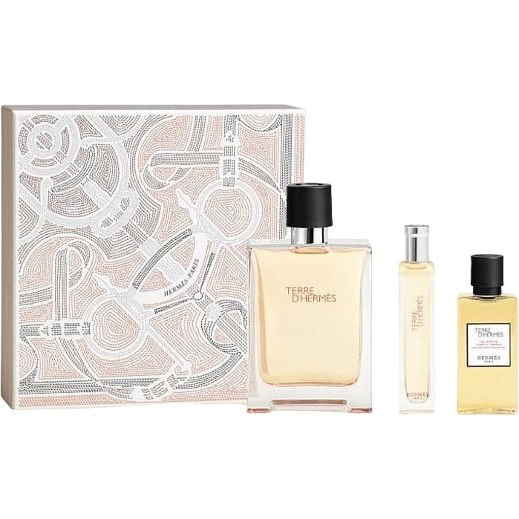 Kūno priežiūros rinkinys Hermes Terre d´Hermes EDT vyrams: tualetinis vanduo 100 ml + tualetinis vanduo 15 ml + dušo gelis 40 ml kaina ir informacija | Kvepalai vyrams | pigu.lt