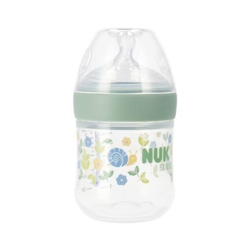 Buteliukas nuo pilvo dieglių su karščio indikatoriumi NUK Slow Flow, Green, 0+ mėn, 150 ml цена и информация | Buteliukai kūdikiams ir jų priedai | pigu.lt