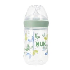 Buteliukas nuo pilvo dieglių su karščio indikatoriumi NUK Medium Flow, Green, 3mėn+, 260 ml kaina ir informacija | Buteliukai kūdikiams ir jų priedai | pigu.lt