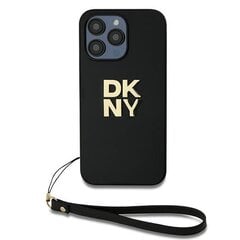 DKNY DKHCP14XPBSWSK iPhone 14 Pro Max 6.7" czarny|black hardcase Wrist Strap Stock Logo цена и информация | Чехлы для телефонов | pigu.lt