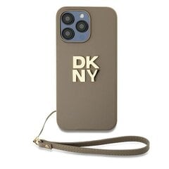 DKNY DKHCP15XPBSWSE iPhone 15 Pro Max 6.7" beżowy|beige hardcase Wrist Strap Stock Logo цена и информация | Чехлы для телефонов | pigu.lt