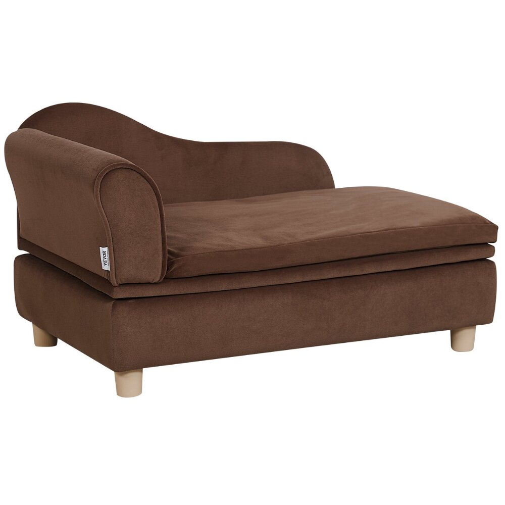 Naminių gyvūnėlių sofa-guolis Vevor, rudas,760x450x415mm kaina ir informacija | Guoliai, pagalvėlės | pigu.lt